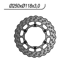 NG front brake disc left side 6 holes 6.25 mm for YAMAHA