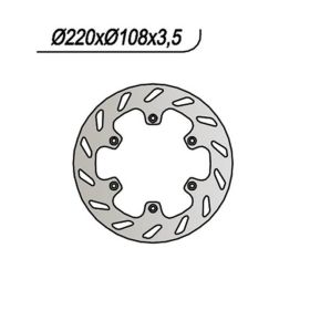 NG linke vordere Bremsscheibe 6 Löcher 6,5 mm für RIEJU