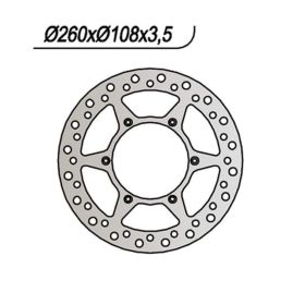 NG front brake disc left side 6 holes of 6.25mm