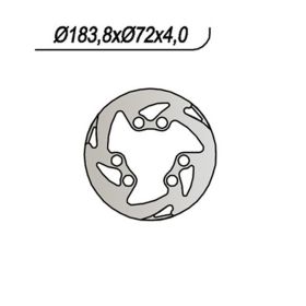 Disque de frein avant gauche NG 6 trous 15,5 mm pour MONTESA HONDA