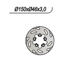 NG rear brake disc right side 5 holes 10.1mm for MONTESA HONDA