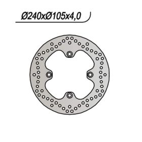 Disque de frein avant gauche NG 4 trous 10,25 mm