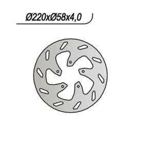 Disque de frein avant NG côté gauche 5 trous 6,25 mm