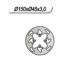 NG rear brake disc right side 4 holes of 6.25mm