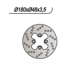 Disco freno NG anteriore lato sinistro 4 fori da 10,25 mm