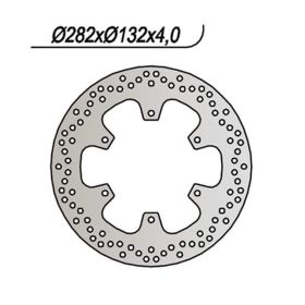 Disque de frein avant droit NG 6 trous 8,25 mm