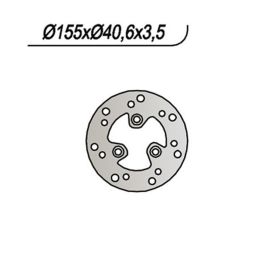 Disco freno anteriore NG lato sinistro 3 fori da 10,25mm