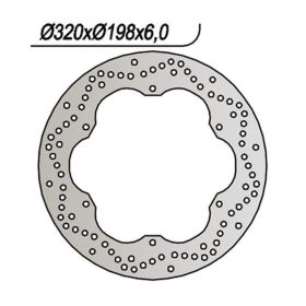 Disco freno NG anteriore lato sinistro 6 fori da 8,25 mm per YAMAHA