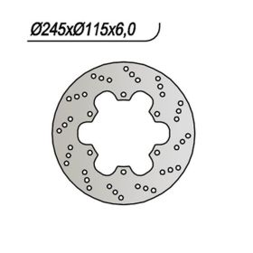 NG Hinterbremsenscheibe rechte Seite 6 Löcher 8,25 mm