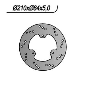 NG Hinterradbremsscheibe rechte Seite 3 Löcher 8,25 mm für YAMAHA