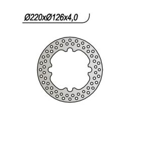 Disco freno posteriore NG lato destro 4 fori da 19mm per HUSQVARNA