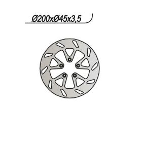 Disco freno posteriore NG lato destro 5 fori da 6,5mm per BETAMOTOR