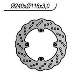 NG Vorderbremsscheibe linke Seite 4 Löcher 6,25 mm für HONDA