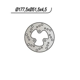 Disque de frein arrière NG 3 trous 10,25 mm pour POLARIS