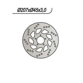 NG Left Side Front Brake Disc 5 Holes 6.25mm for ALFER
