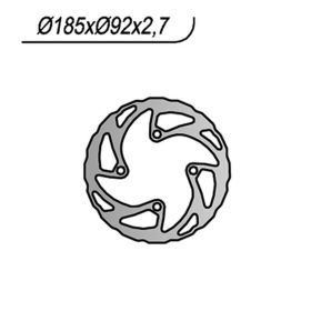 Disque de frein avant gauche NG 4 trous 10 mm pour BETAMOTOR