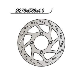 Disco freno anteriore NG lato destro 4 fori da 10,25mm per HONDA
