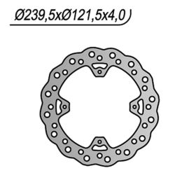 NG rear brake disc right side 4 holes 6.25mm