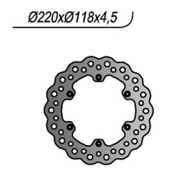 NG Hinterradbremscheibe rechte Seite 6 Löcher 6,25 mm für SUZUKI