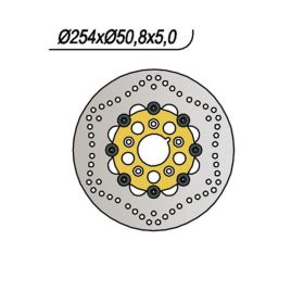Disque de frein avant NG côté droit/gauche 5 trous 8,25 mm pour HARLEY DAVIDSON