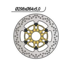 Disque de frein avant flottant NG gauche/droite 6 trous 8,25 6,25 mm pour YAMAHA