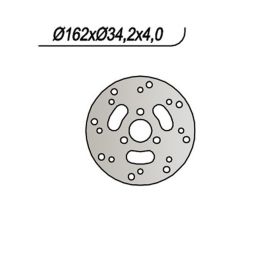 Disque de frein avant NG côté gauche 3 trous 10,25 mm pour HYOSUNG