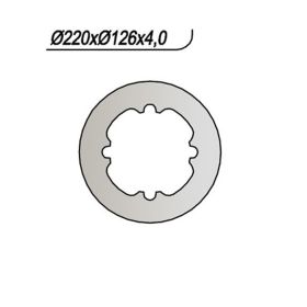 Disque de frein arrière NG côté droit 4 trous 19 mm pour HUSQVARNA