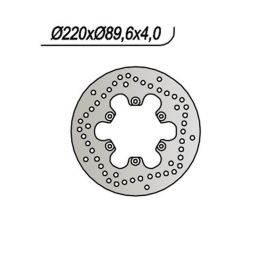 NG Hinterbremsenscheibe rechte Seite 6 Löcher 6,25 mm