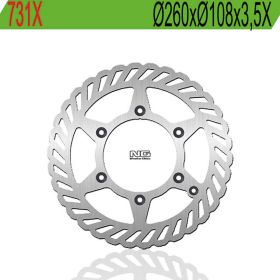 NG Wave Frontbremsscheibe linke Seite 6 Löcher 6,25 mm für GAS GAS