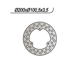 NG Vorderbremsscheibe links 3 Löcher 6,25 mm für SUZUKI