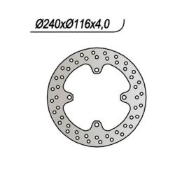 Disque de frein arrière NG côté droit 4 trous 10,25 mm