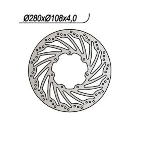 Disque de frein avant NG côté droit 7 trous de 6,25 mm pour RIEJU RS 2 MATRIX 50