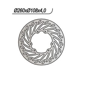 NG front brake disc left side 6 holes 7.5 mm for RIEJU SMX 50