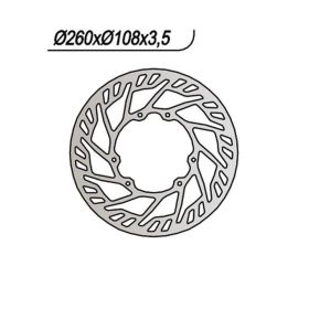 Disque de frein avant NG côté gauche 6 trous 6,25 mm pour DERBI