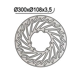 NG Front Brake Disc Left Side 6 Holes 6.25mm