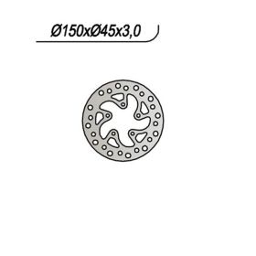 Disque de frein arrière NG côté droit 5 trous de 6,25 mm pour POLINI
