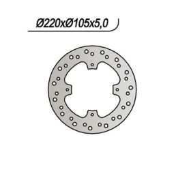 Disco freno NG posteriore lato destro 4 fori da 6,25 mm per HONDA DOMINATOR 500