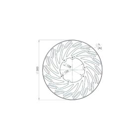 DISCO FRENO 300MM NG BRAKE DISC DERBI DRD PRO / SM