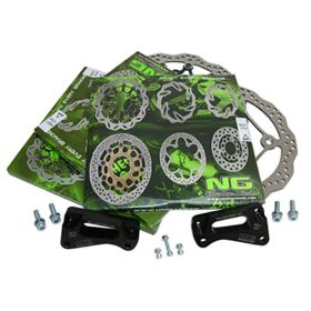 Kit dischi freno maggiorati NG Wave anteriori e posteriori D.298mm