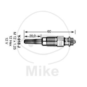 SPARK PLUG NGK 857 Y-918J D-POWER 2