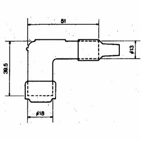 NGK LB05EZ Schwarze Zündkerzenstecker