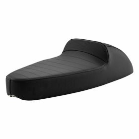 Selle NISA Corsa Evolution en plastique/cuir noir avec matériaux de montage
