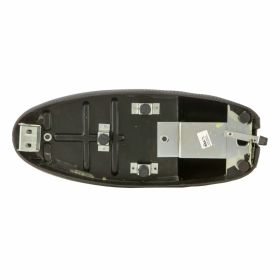 Sella NISA Corsa MKII nera trapuntata con bordino bianco senza cinghia