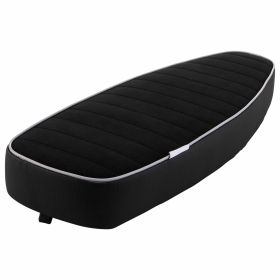 Sella NISA Sportiva Touring nera trapuntata con bordino grigio senza cinghia