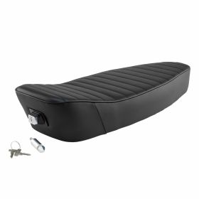 NISA Selle Sport 2 Noir Siège Matelassé avec Verrou Sans Sangle