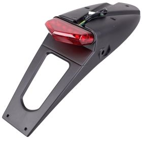 Support de plaque d'immatriculation arrière universel NOEND avec lumière LED pour moto Enduro Motard approuvé