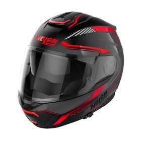 Modular Helmet NOLAN N100-6 Surveyor N-COM 021 Matte Black Red