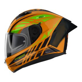 Full Face Helmet NOLAN N60-6 Sport Hotfoot 027 Fluorescent Orange Black Green