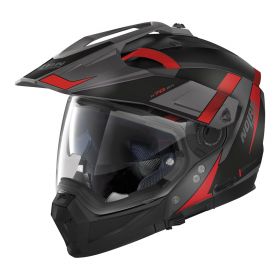 Modular Helmet NOLAN N70-2 X Skyfall N-COM 057 Matte Grey Lava Red Black
