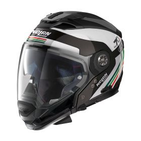 Modular Helmet NOLAN N70-2 GT Jetpack N-COM 064 Glossy Black White